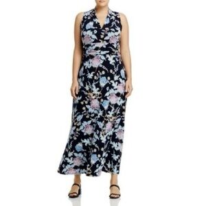 Vince Camuto NEW Poetic Blooms Floral Printed Maxi Dress Sleeveless